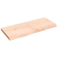 Étagère murale 120x50x(2-6) cm bois de chêne massif non traité