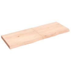 Étagère murale 140x50x(2-6) cm bois de chêne massif non traité