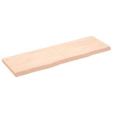 Étagère murale 160x50x(2-6) cm bois de chêne massif non traité