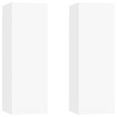 Etagère murale 2 pcs Blanc 30,5x30x90 cm