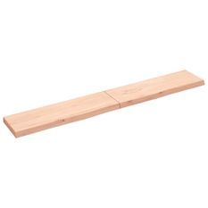 Étagère murale 200x30x(2-6) cm bois de chêne massif non traité