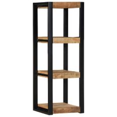 Étagère murale 35x35x100 cm bois de manguier brut massif