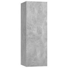 Etagère murale Gris béton 30,5x30x90 cm