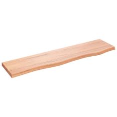 Étagère murale marron clair 80x20x2 cm bois chêne massif traité