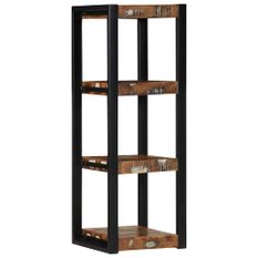 Étagère murale multicolore 35x35x100cm bois massif récupération