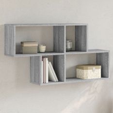 Étagère murale sonoma gris 100x20x53 cm bois d'ingénierie