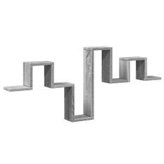 Étagère murale sonoma gris 104,5x10x43 cm bois d'ingénierie