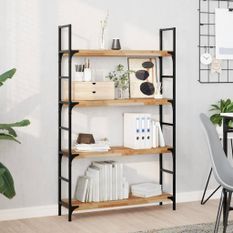 Étagères flottantes 4 pcs 80x20x4 cm acacia massif à l'huile