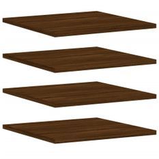 Étagères murales 4 pcs chêne marron 40x50x1,5cm bois ingénierie