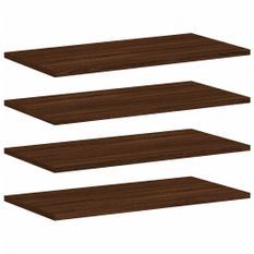 Étagères murales 4 pcs chêne marron 60x30x1,5cm bois ingénierie