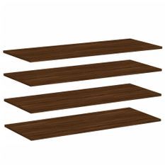 Étagères murales 4pcs chêne marron 100x40x1,5cm bois ingénierie