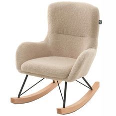 Fauteuil à bascule pour enfant ROCKY - Tissu bouclé
