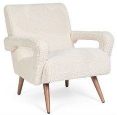 Fauteuil BERNA – Tissu effet laine