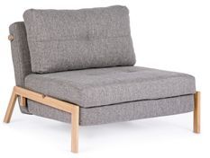 Fauteuil convertible tissu KOREN - Design nordique