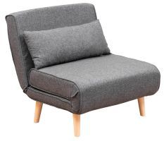 Fauteuil convertible tissu multipositions Relika