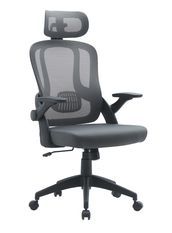 Fauteuil de bureau RIVERSIDE – Dossier filet avec appui-tête & soutien lombaire