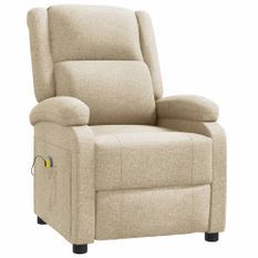 Fauteuil de massage Crème Tissu