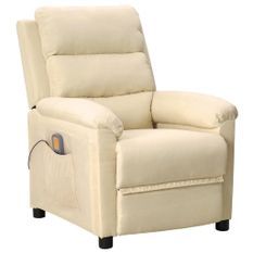 Fauteuil de massage Crème Tissu