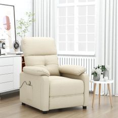 Fauteuil de massage Crème Tissu