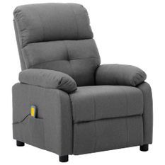 Fauteuil de massage Gris clair Tissu