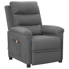 Fauteuil de massage Gris clair Tissu