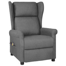 Fauteuil de massage Gris clair Tissu