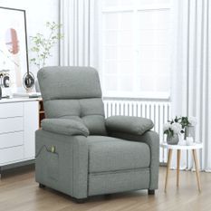 Fauteuil de massage Gris foncé Tissu