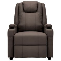 Fauteuil de massage inclinable électrique Marron Similicuir Kifa