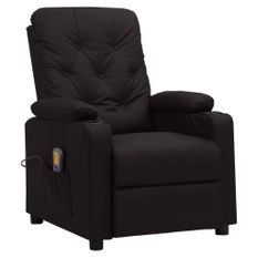 Fauteuil de massage inclinable Noir Similicuir 12