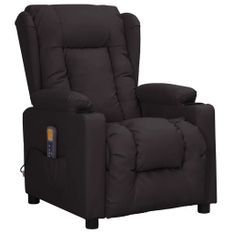 Fauteuil de massage inclinable Noir Similicuir 6