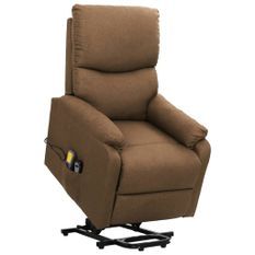 Fauteuil de massage inclinable Taupe Tissu 2
