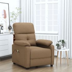 Fauteuil de massage Marron Tissu