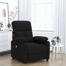 Fauteuil de massage Noir Tissu