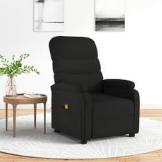 Fauteuil de massage Noir Tissu