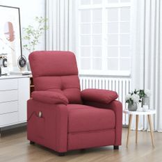 Fauteuil de massage Rouge bordeaux Tissu