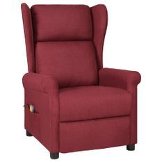 Fauteuil de massage Rouge bordeaux Tissu