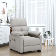 Fauteuil de massage Taupe Tissu