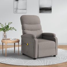 Fauteuil de massage Taupe Tissu