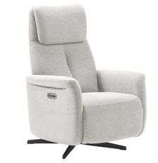 Fauteuil de relaxation électrique 2 moteurs tissu Kastelle