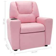 Fauteuil de relaxation pour enfant Similicuir Vikalo