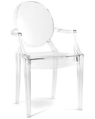 Fauteuil design en polycarbonate transparent ou Opaque - Collection Louiva