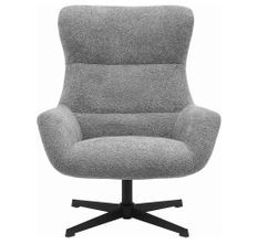Fauteuil design pivotant à 360º BUDA – Tissu doux et texturé