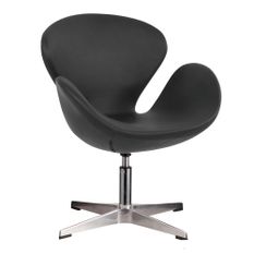 Fauteuil design pivotant similicuir CYGNA