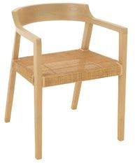 Fauteuil en bois de chêne SUKA – Élégance naturelle et charme artisanal