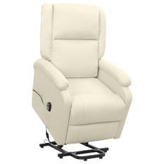 Fauteuil inclinable Crème Tissu 23