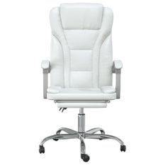 Fauteuil inclinable de bureau Blanc Similicuir
