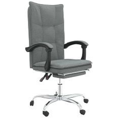 Fauteuil inclinable de bureau Gris foncé Tissu