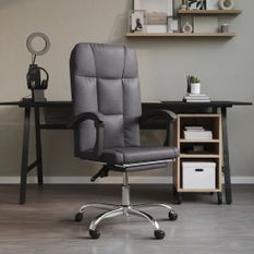 Fauteuil inclinable de bureau Gris Similicuir