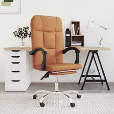 Fauteuil inclinable de bureau Marron Similicuir