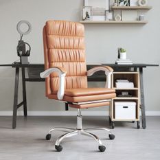 Fauteuil inclinable de bureau Marron Similicuir